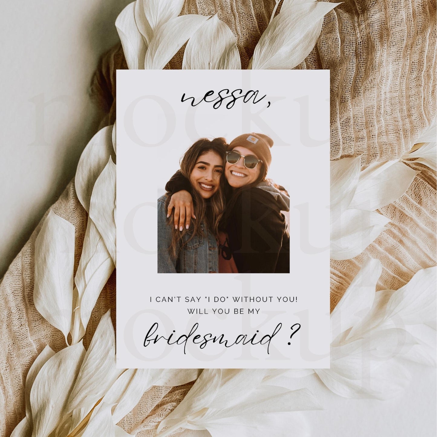 Bridesmaid Proposal Card Template