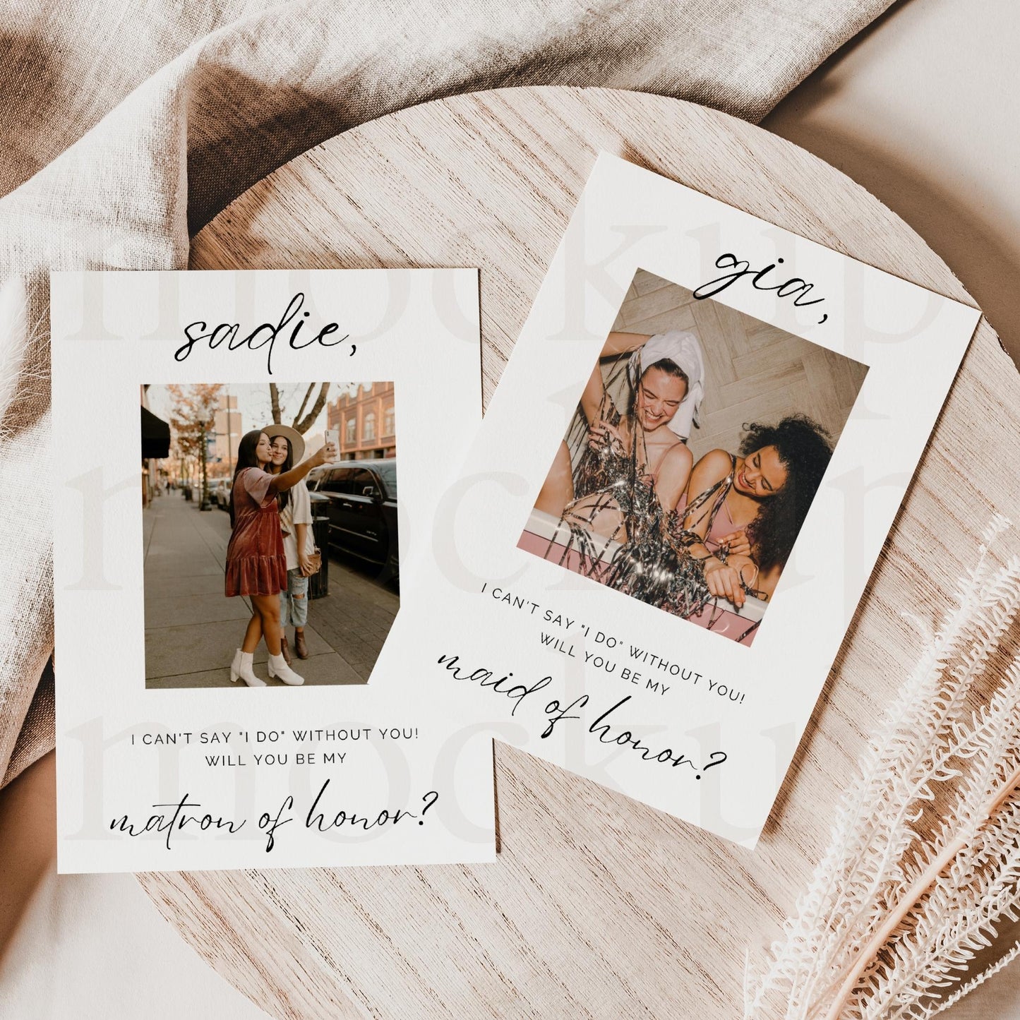Bridesmaid Proposal Card Template