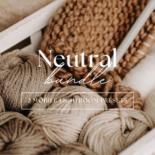 Neutral Bundle // 2 Mobile Lightroom Presets