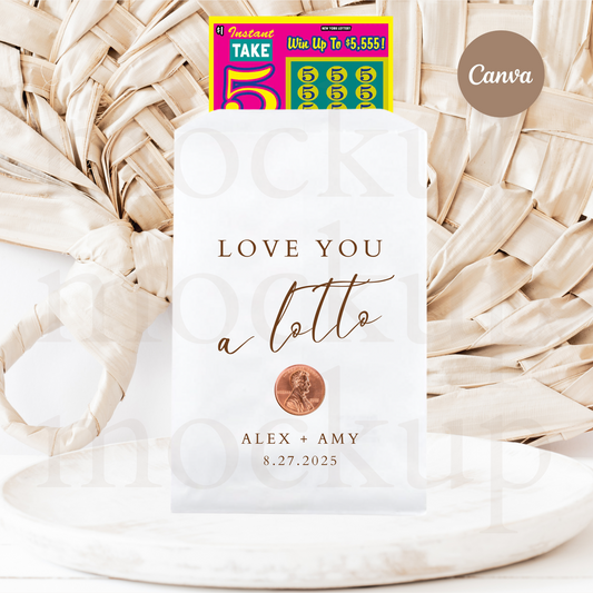 Love You A Lotto Favor Template