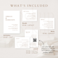 Minimalist Wedding Invitation Set Template