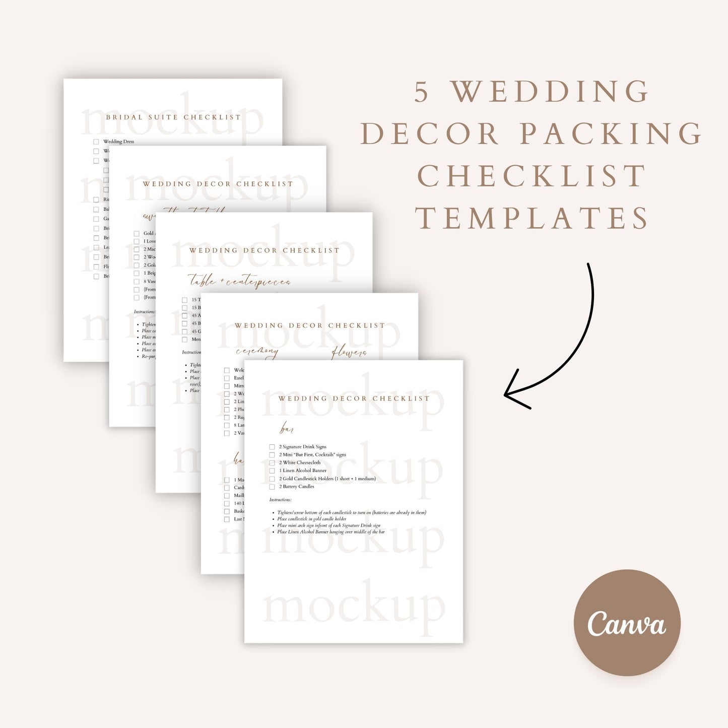 Wedding Decor Bundle Template